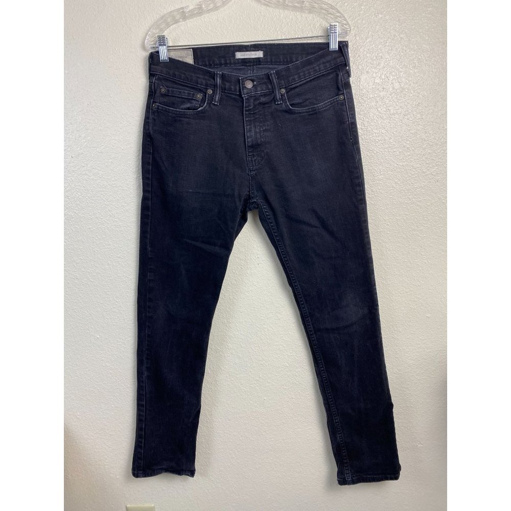 Abercrombie & Fitch‎ Jeans Men 31x32 Black Slim Straight Black Stretch Classic